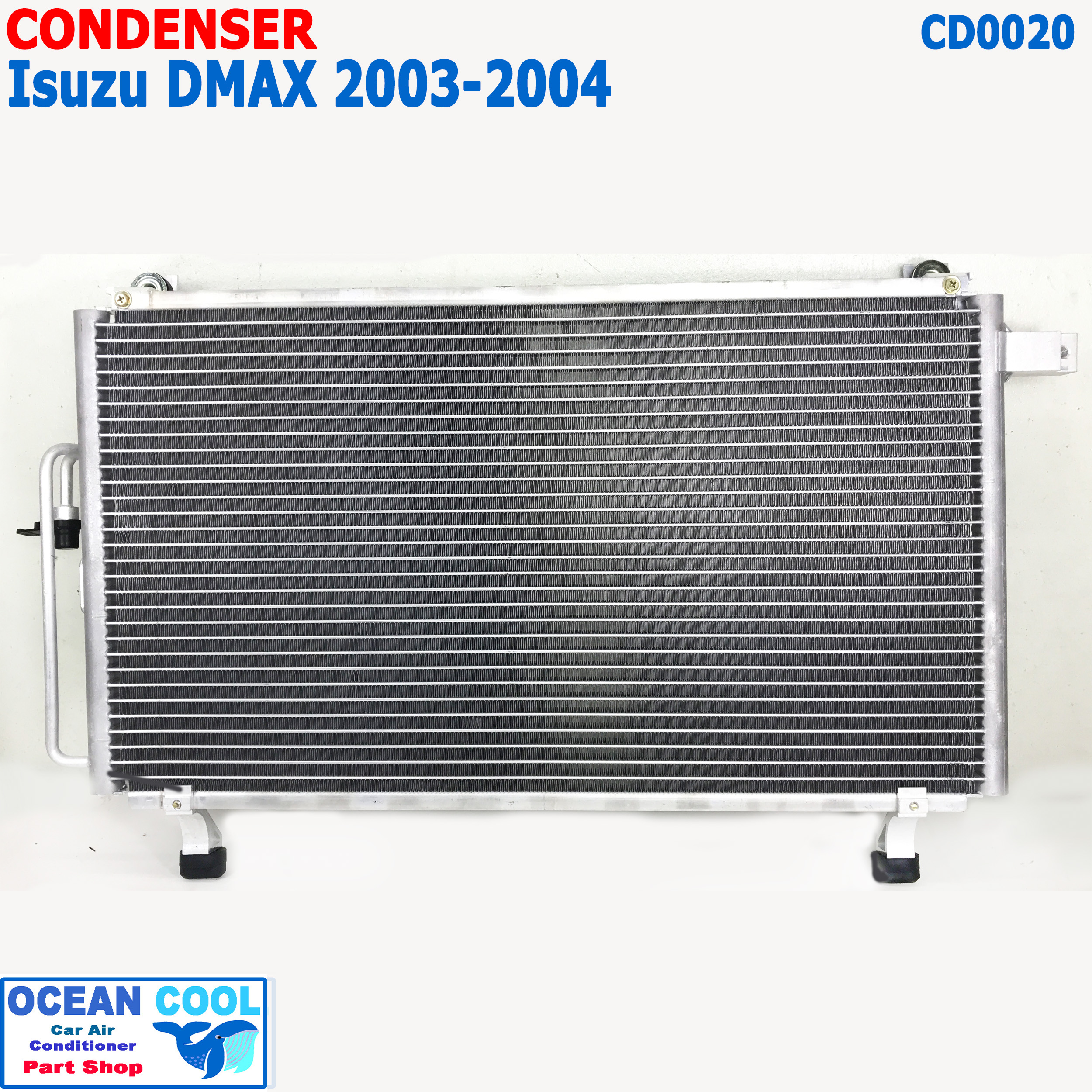แผงแอร์ อีซูซุ ดีแม็ก 2003 - 2004 CD0020 COOL GEAR DI447770-48304W CONDENSER ISUZU D MAX คอนเดนเซอร์ แผงคอยล์ร้อน dmax อะไหล่ แอร์ รถยนต์ ดีแม็ค