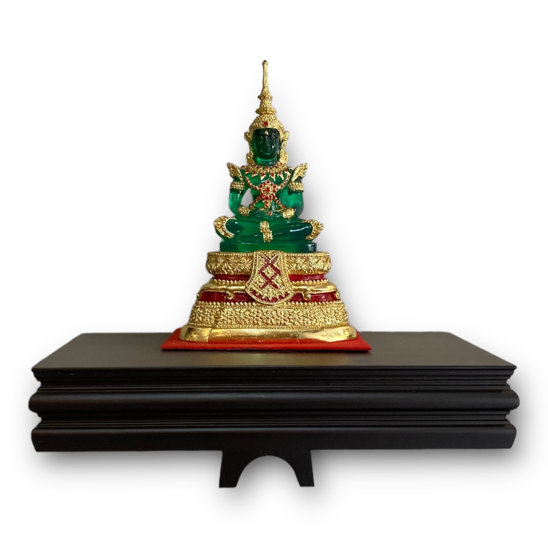 หิ้งโมเดิร์นลายบัว สีโอ๊ค