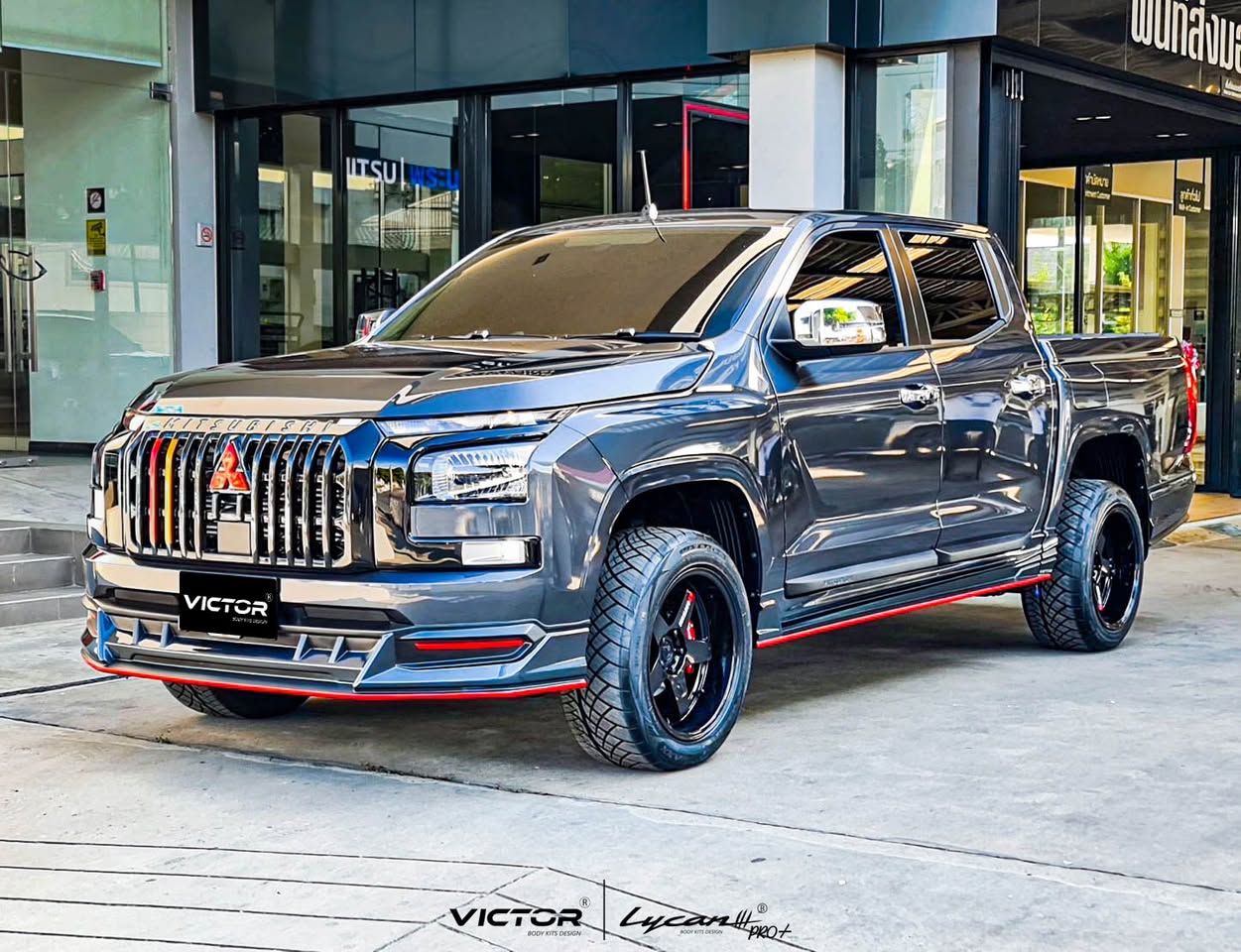 ชุดแต่ง ชุดสเกิร์ต MITSUBISHI TRIRON 2023 รุ่น VICTOR V.3