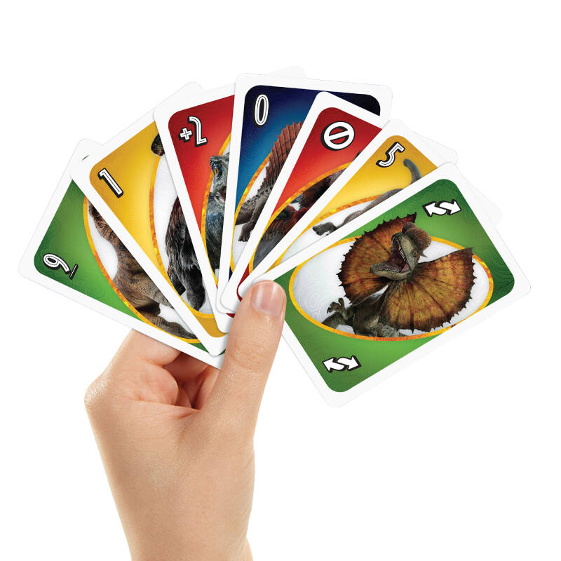 UNO Jurassic World Dominion Card Game (Mattel) การ์ดอูโน่จูราสสิคเวิลด์ ลิขสิทธิ์แท้ #GXD72