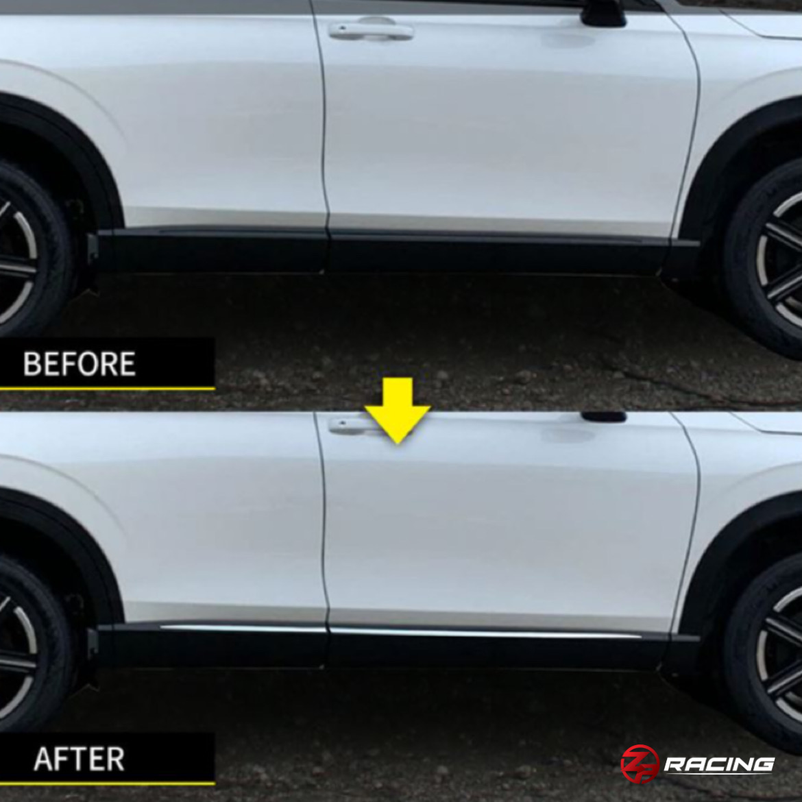 คิ้วตกแต่งชายประตูล่าง Honda HR-V e:HEV (RV)