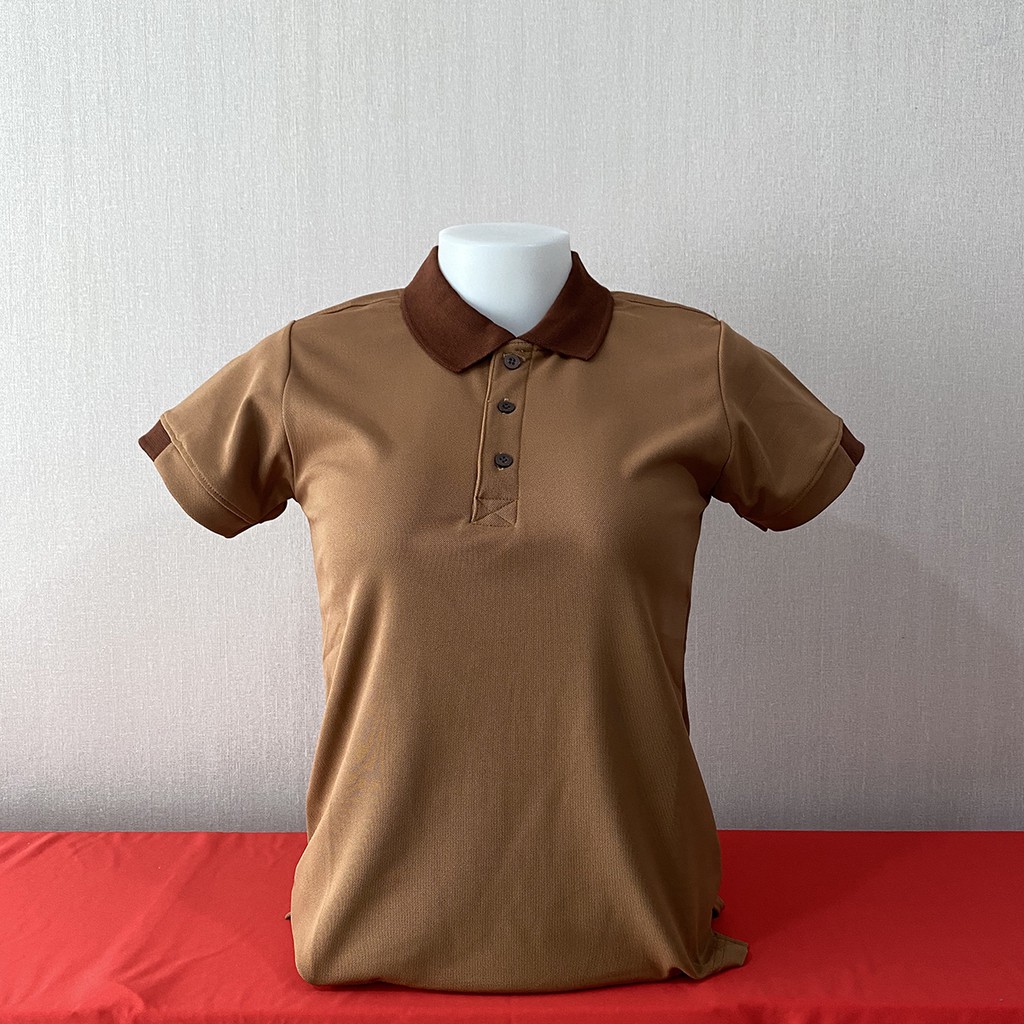 POLO PREMIUM MicroPlus เสื้อโปโล เสื้อคอปก สีน้ำตาล