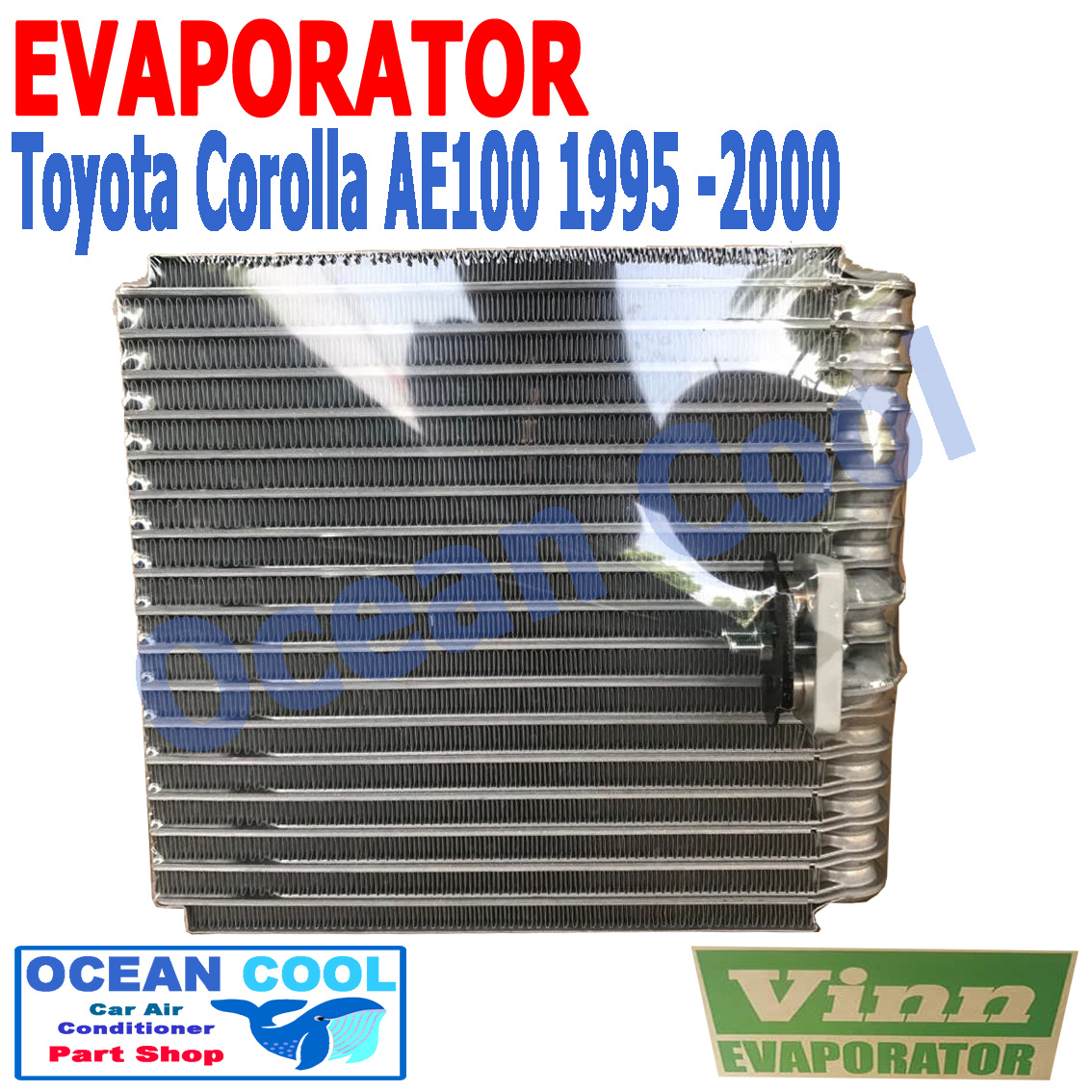 คอยล์เย็น โคโรล่า AE100 1995 - 2000 EVA0039 Evaporator TOYOTA COROLLA AE100 ตู้แอร์ คอยเย็น รังผึ่ง โตโยต้า โคโรร่า พ.ศ. 2538 ถึง 2543 1997 1998 1999 อะไหล่ แอร์ รถยนต์ (สามห่วง)
