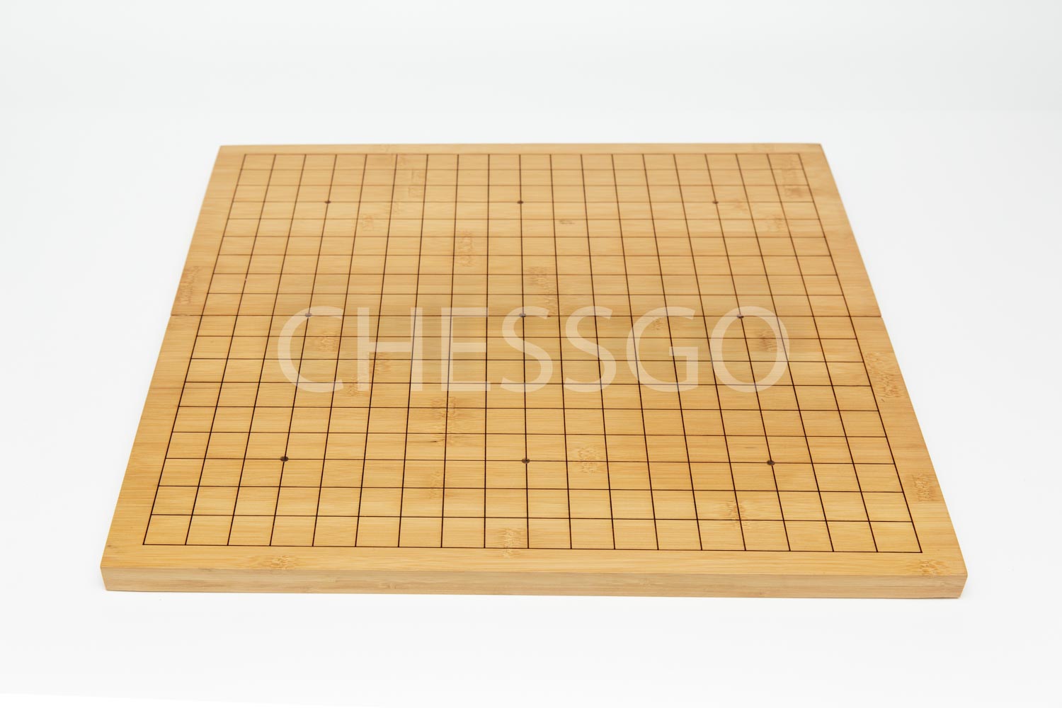 ชุดหมากล้อมไม้พับมาตรฐาน19เส้น(กระดาน/เม็ดหิน/โถไม้ไผ่)