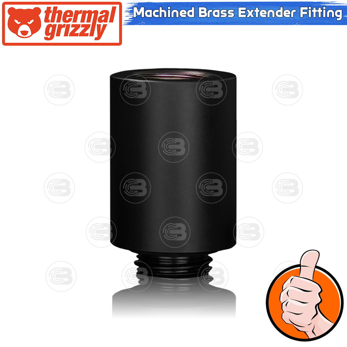 [CoolBlasterThai] Thermal Grizzly DeltaMate Extender MF28 Fittings Black Machined Brass