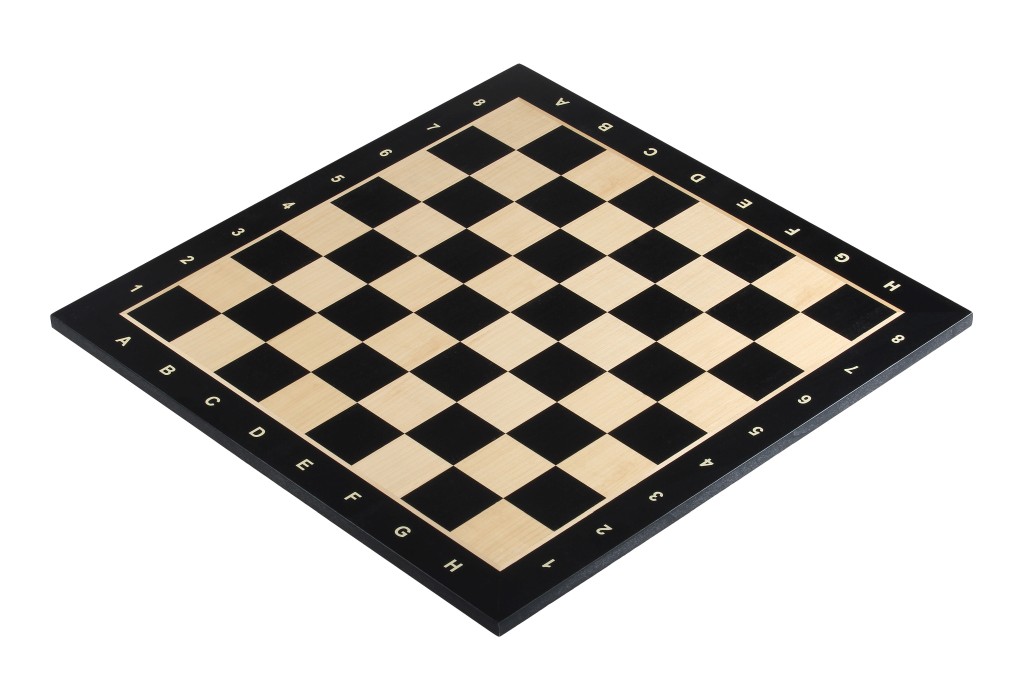 21" Ebony & Maple Wooden Chess Board กระดานหมากรุกสากลไม้Ebony