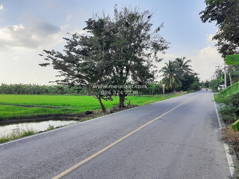 ขายที่ดินเปล่า ถ.บางแก้วฟ้า-ห้วยพลู ต.บางแก้วฟ้า อ.นครชัยศรี นครปฐม / พื้นที่ 15-3-13 ไร่