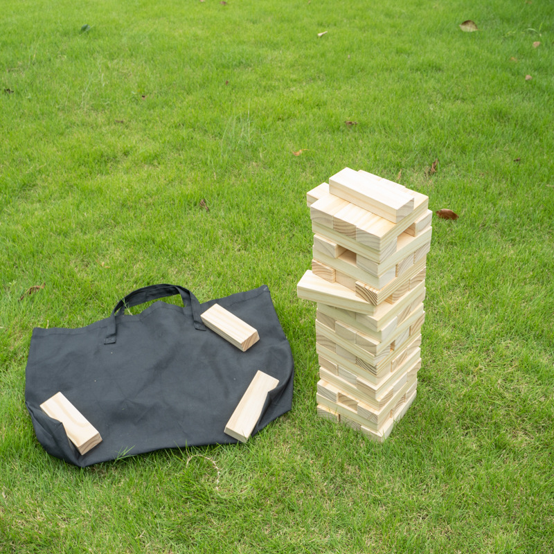 เกมตึกถล่มยักษ์ Giant Jenga Wooden Block