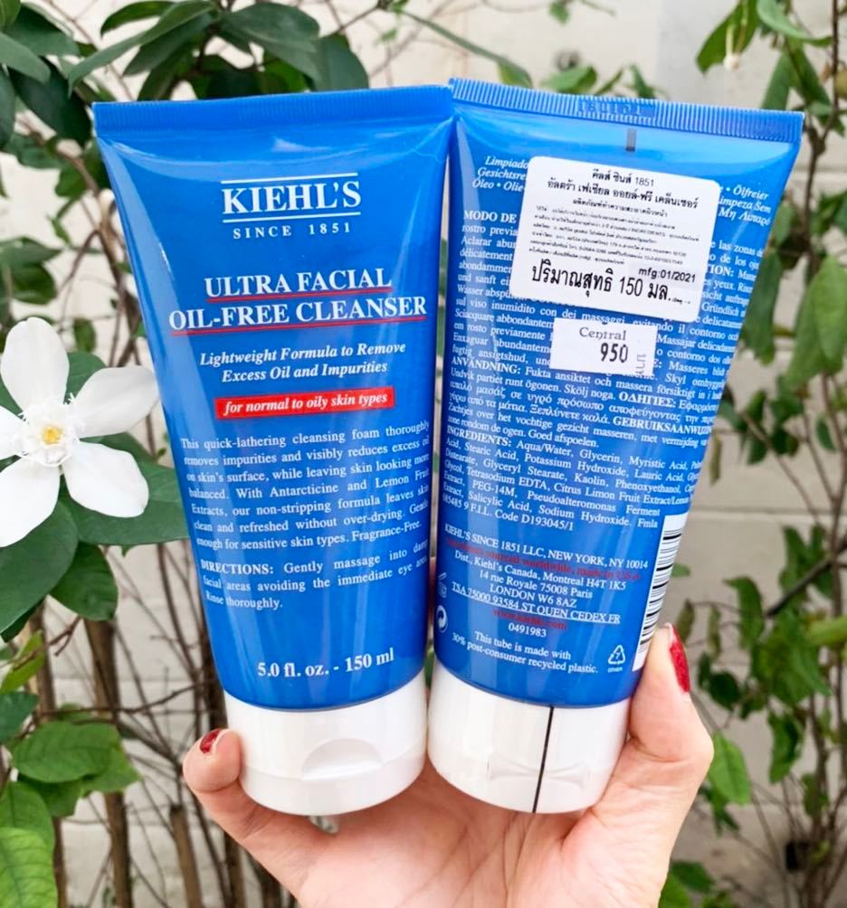 Kiehl's Ultra Facial Oil Free Cleanser 150ml. โฟมล้างหน้าสูตร Oil Free สำหรับผิวมัน-ผิวธรรมดา
