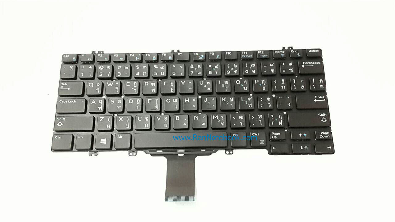 Keyboard Dell latitude 7290, คีย์บอร์ด Dell latitude แป้นพิมพ์ Thai/Eng 91F14 ของแท้รับประกันศูนย์ Dell Thailand On-site Service