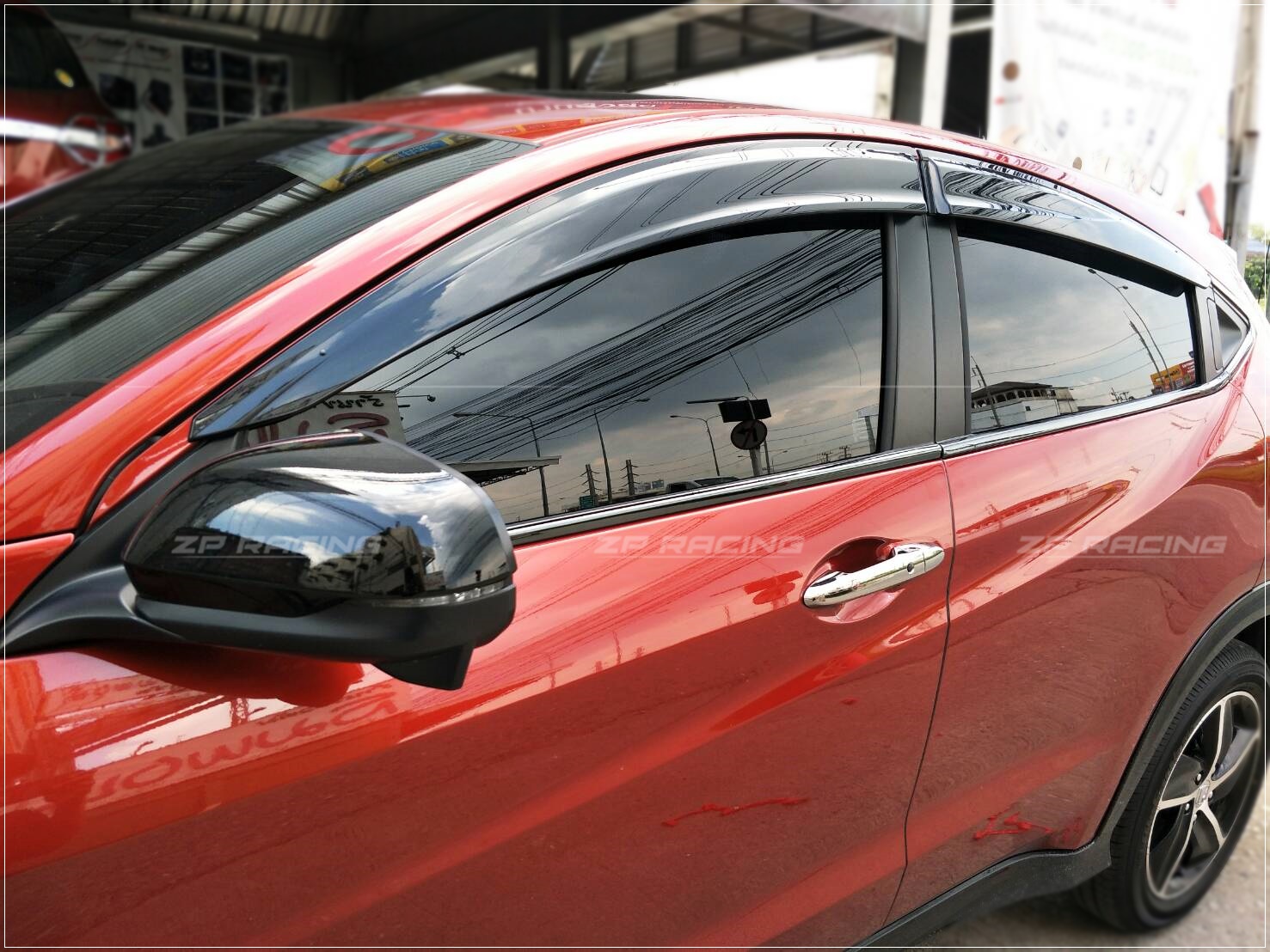 คิ้วกระจก M sport (10 ชิ้น) HR-V 2014-2021