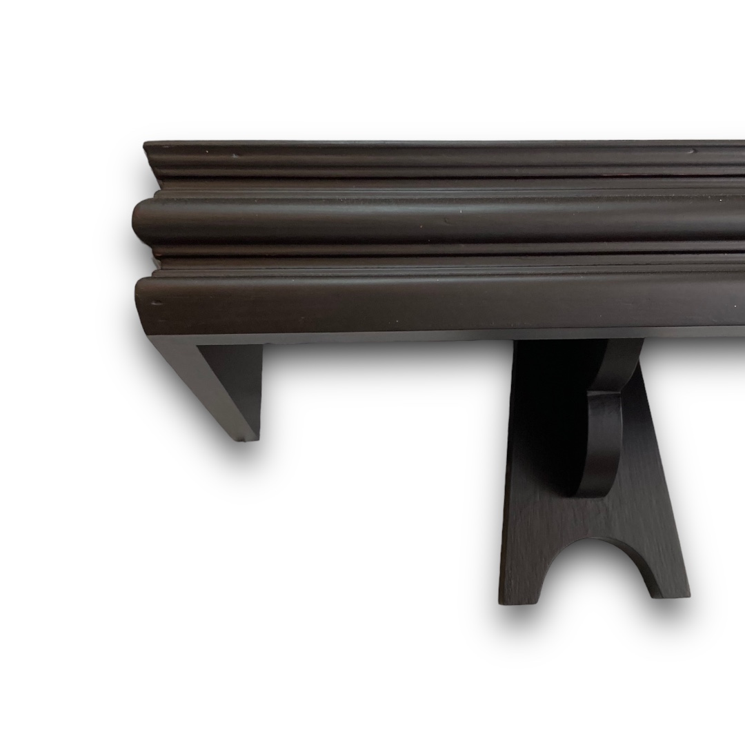 หิ้งโมเดิร์นลายบัว สีโอ๊ค