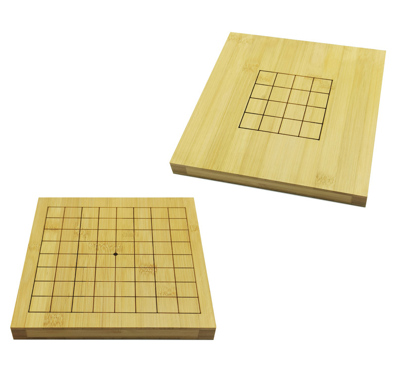 กระดานหมากล้อมไม้ไผ่ 9 เส้น