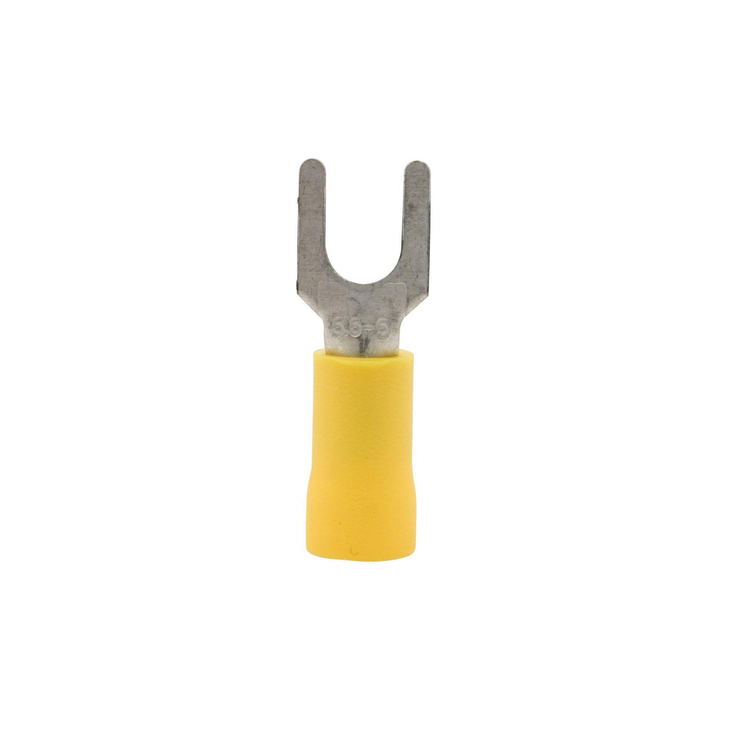 Terminal SVS 5.5-4 YELLOW หางปลาแฉกหุ้ม (100 ตัว)