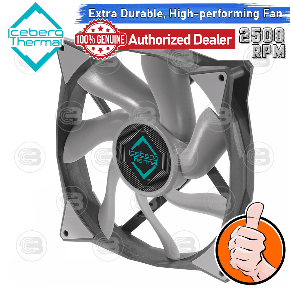 [CoolBlasterThai] Iceberg Thermal IceGALE Xtra 140 Gray Fan Case (size 140 mm.) ประกัน 6 ปี
