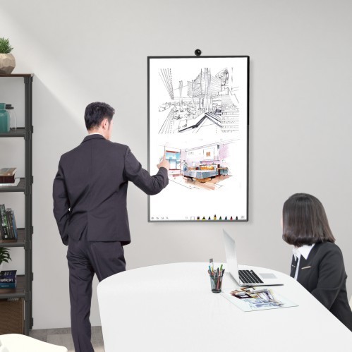 New! RFX-4380 ขาแขวนทีวี, จอ Interactive (ปรับแนวตั้ง-แนวนอน) 43"-80" Samsung Flip, Microsoft Surface Hub 2S, Max VESA 600x400 mm., Weight Capacity 50 Kg.