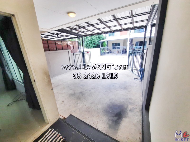 ขายและเช่าทาวน์โฮม โซนเลียบคลองพระอุดม ซอยวัดท่าเกวียน เชื่อมถนนกาญจนาภิเษก ถนน345 ใกล้บริษัทซีพีแรม คลังสินค้า7-11 คลังสินค้าเทสโก้โลตัส ตลาดวัดทองสะอาด : มบ.บ้านสวนธนาการ์เด้น : 2 ชั้น 22.7 ตร.วา