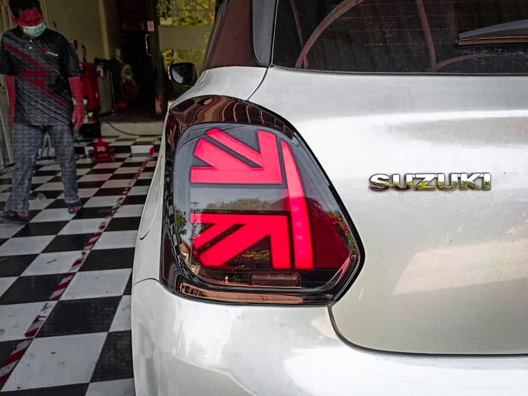 ไฟท้าย โคมไฟท้ายสวิฟ Suzuki Swift รุ่น มินิ-Mini ลายธงอังกฤษ
