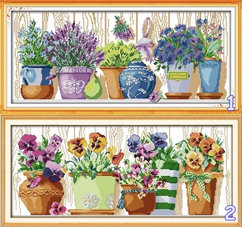 Flower pot (ไม่พิมพ์/พิมพ์ลาย)