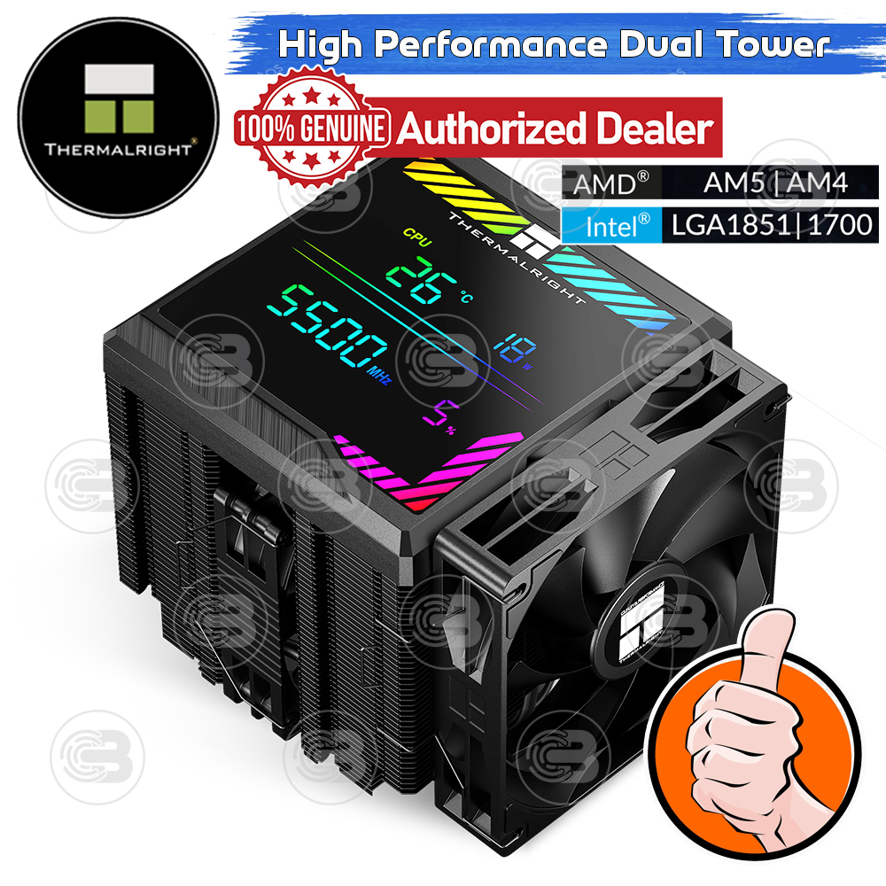 [CoolBlasterThai] Thermalright Peerless Assassin 140 Digital Black Heat Sink (AM5/LGA1851 Ready) ประกัน 3 ปี