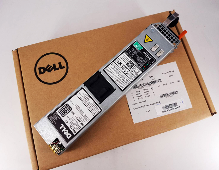 Power Supply Server Dell PowerEdge R420, R430 - 550W, เพาเวอร์ ซัพพลาย เซิร์ฟเวอร์ Dell 6V43G ของแท้รับประกันศูนย์ Dell Thailand On-site Service