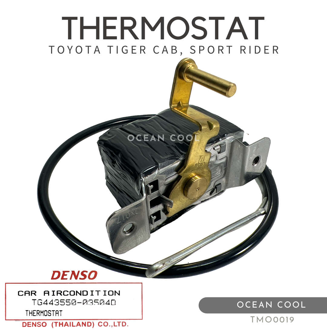 เทอร์โมสตัท โตโยต้า ไทเกอร์ แคป , สปอร์ตไรเดอร์ , รถตู้ ไฮเอท TMO0019 DENSO TG443550-03504D THERMOSTAT TOYOTA TIGER CAB , SPORT RIDER , HIACE