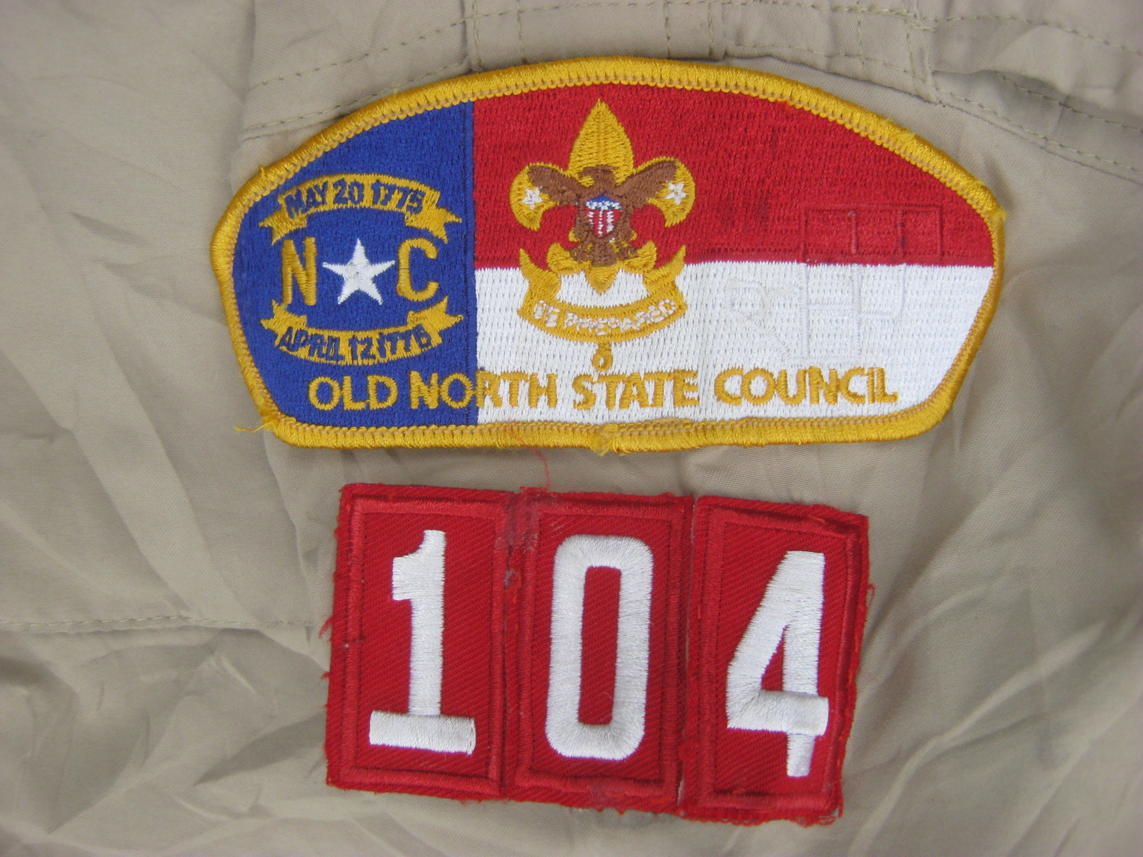 เสื้อลูกเสือแขนสั้น อเมริกา สีทราย