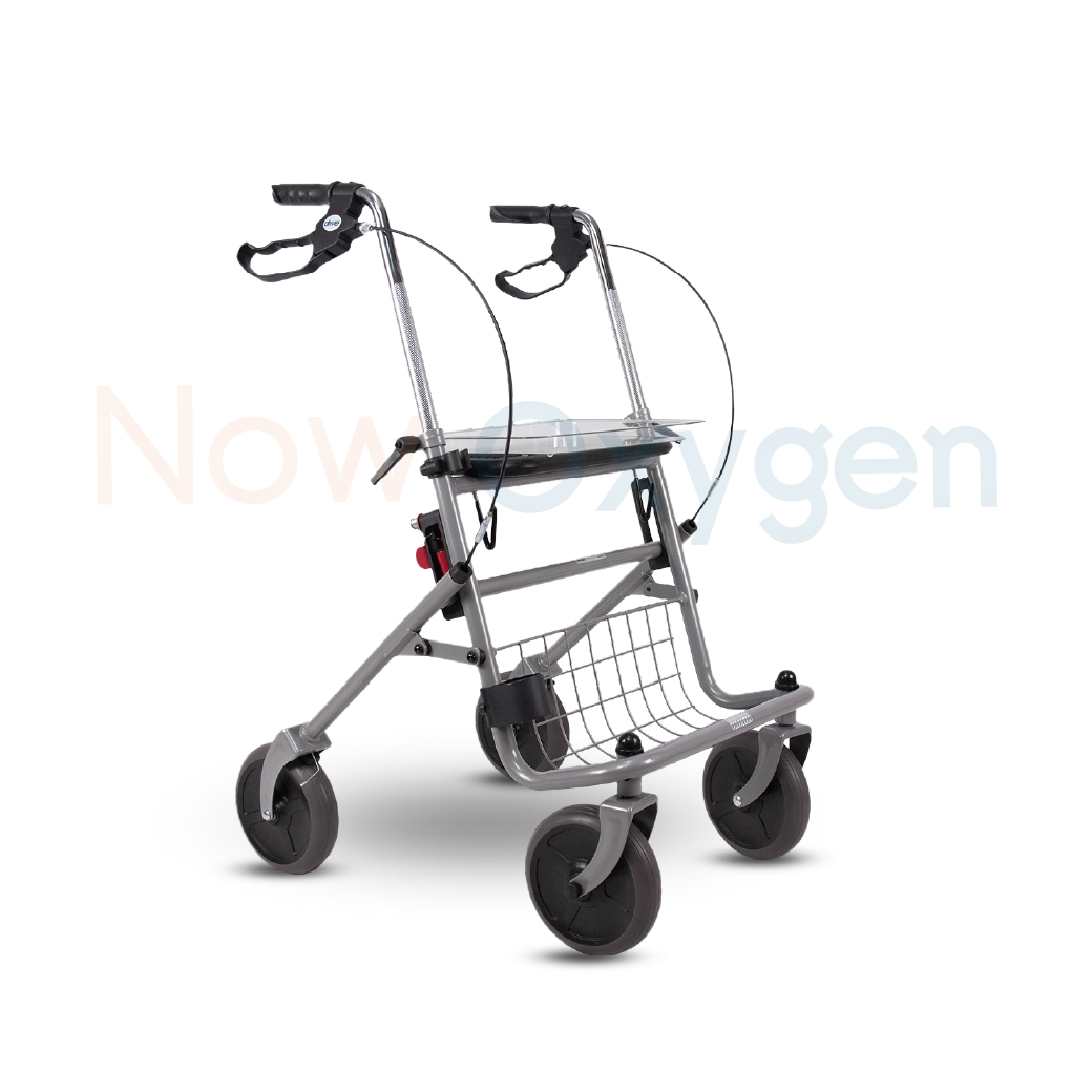 Devilbiss Rollator Cristallo วอล์คเกอร์ 4 ล้อ อุปกรณ์ช่วยพยุงเดิน อุปกรณ์ฝึกเดิน รับประกัน 2 ปี