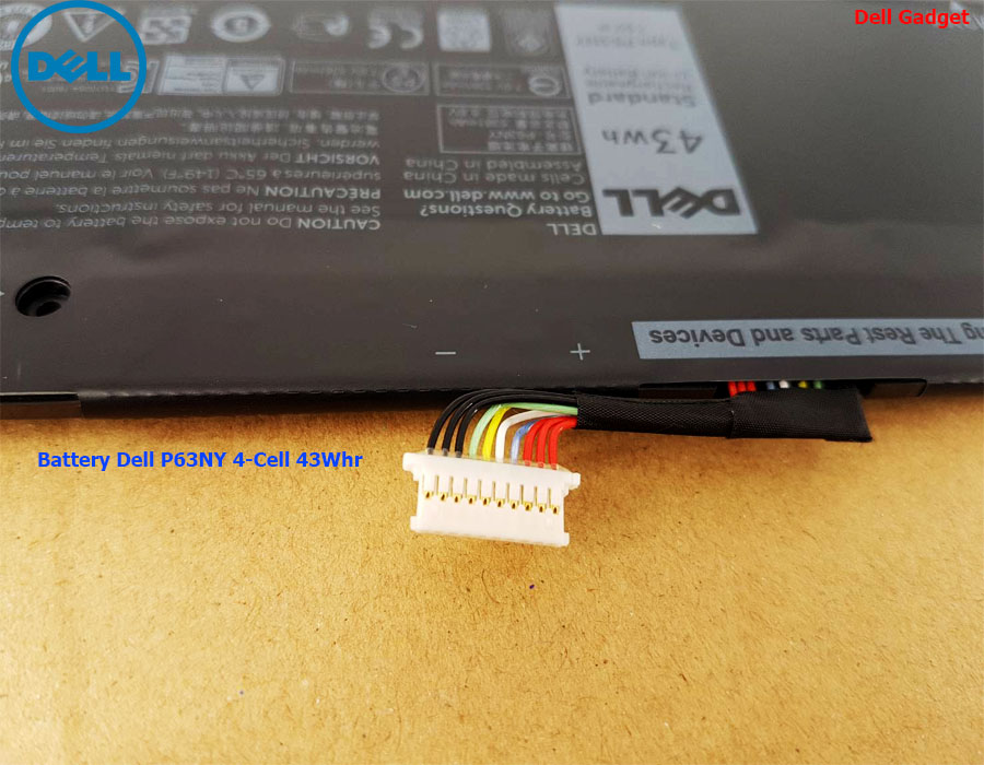 Battery Dell Latitude 13 รุ่น 7370, 4-Cell, 43Wh, แบตเตอรี่ Dell P63NY ของแท้รับประกันศูนย์ Dell Thailand On-site Service