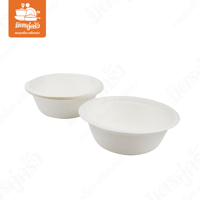 ชามกินทิ้งชานอ้อย 6 นิ้ว