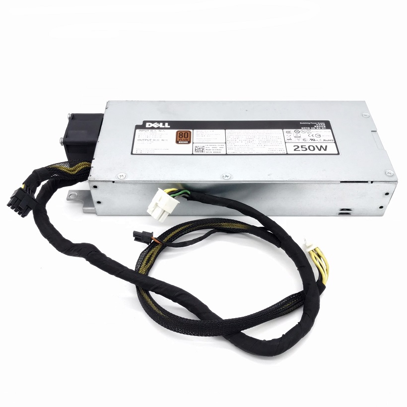 REF, Dell 09J6JG, 0P59VM, Model AC250E-S0 [TorCompTH Thailand - ขาย จำหน่าย ราคา] Dell 250W 80 Plus Bronze Power Supply for Dell PowerEdge R230