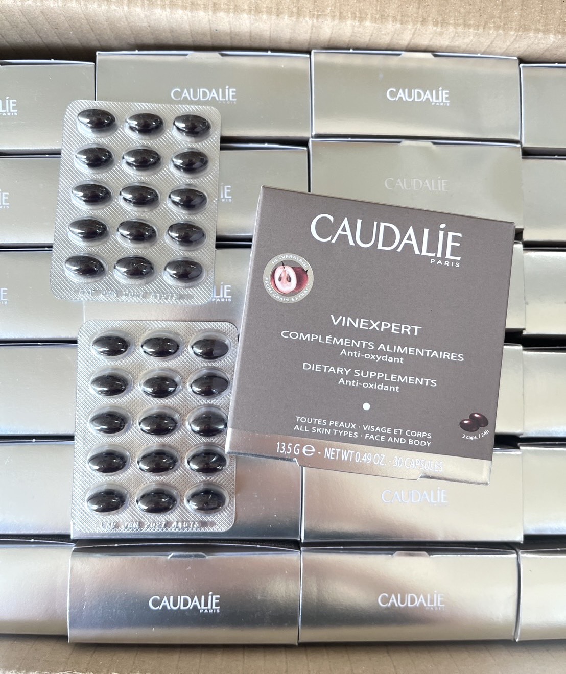 Caudalie Vinexpert Dietary Anti-Oxidant Grape Seed 30 แคปซูล ผลิตภัณฑ์เสริมอาหาร ของแท้
