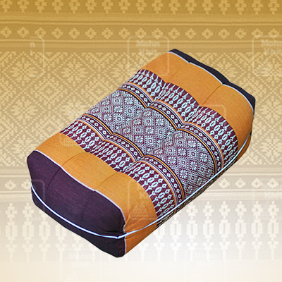 หมอนสุขภาพรองต้นคอ, Khit Rectangle health Pillow Thai Bolster Lumber 17x30x12 cm
