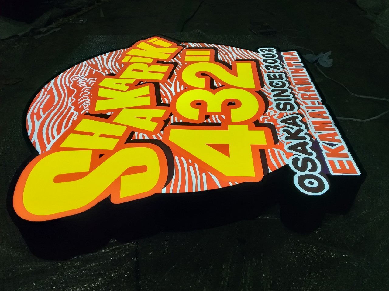 งานป้ายกล่องไฟ