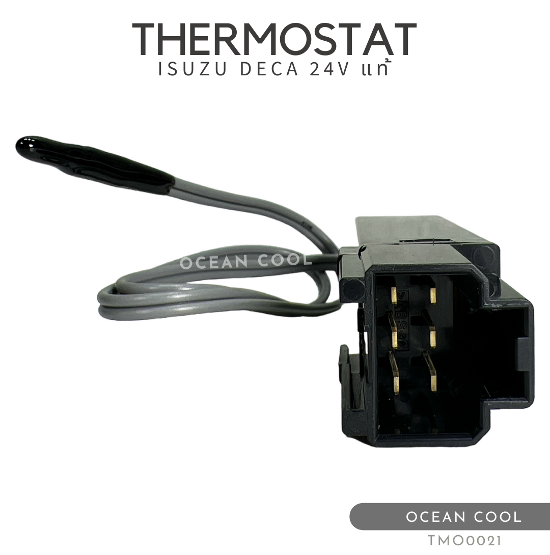 เทอร์โมสตัท อีซูซุ เดก้า , ร็อกกี้ , ฮีโน่ เมก้า 6 ขา 24 โวลต์ แท้ เบอร์ 2501 TMO0021 THERMOSTAT ISUZU DECA , HINO MEGA 6 PIN 24V เทอร์โมแอร์รถยนต์