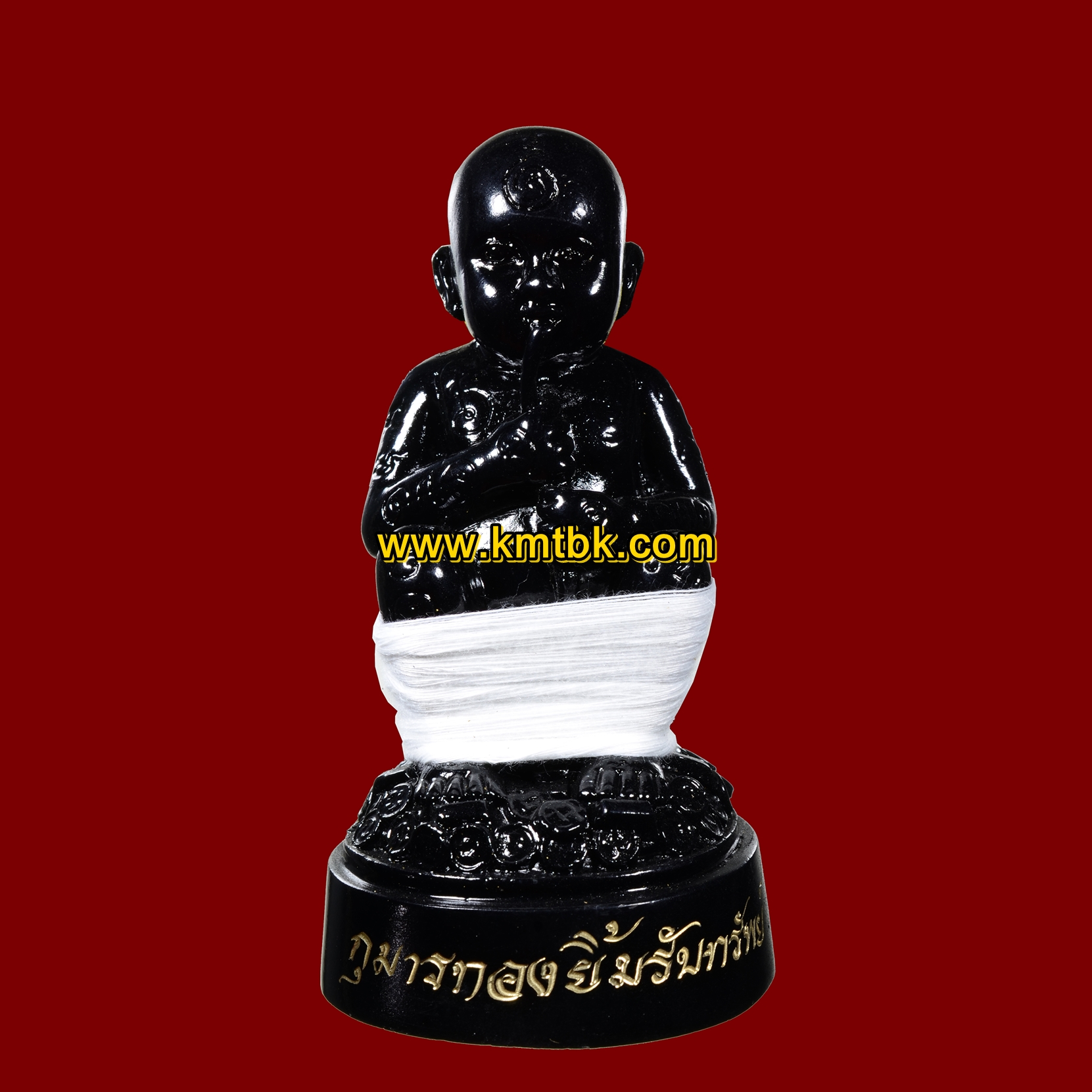 กุมารทอง ยิ้มรับทรัพย์ หลวงปู่ข้าวแห้ง วัดตาปันศรัทธาธรรม จ.สุรินทร์ เนื้อโลหะ ขนาดตั้งบูชา สูง 4นิ้ว รุ่น ปาฏิหาริย์ยิ้มรับทรัพย์ ปี2559