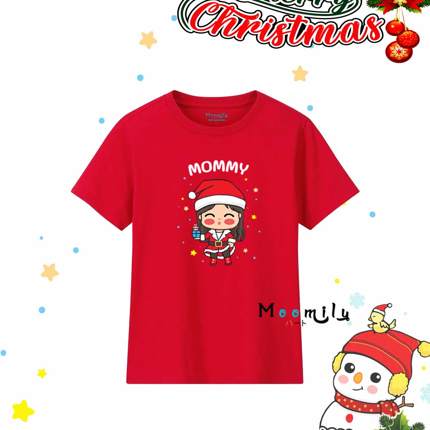 เสื้อคริสต์มาส เสื้อคริสมาสต์ ซานต้า เสื้อครอบครัวพ่อแม่ลูก MMLFAMILYXMAS Christmas shirt เสื้อทีม เสื้อแก๊งค์ เด็ก ถึง ไซส์ใหญ่