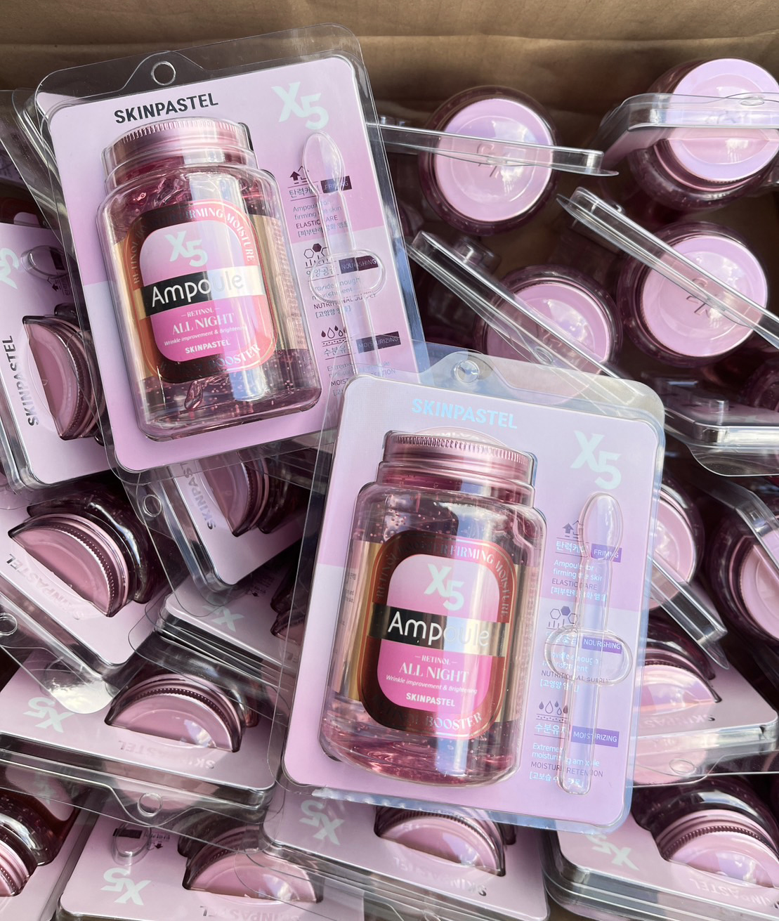 SKINPASTEL X5 Retinol Booster Ampoule all Night 250ml. สลิปปิ้งมาร์ค ฟื้นฟูผิว ผิวฉ่ำ หน้าเงา