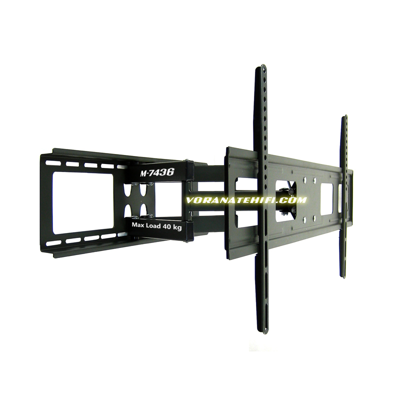 M-7436(888) ขาแขวนทีวี 42-80 นิ้ว LED,LCD TV,Super Slim Full-motion TV Wall Mounts, Max VESA 800x400 mm., Weight Capacity 60 Kg.