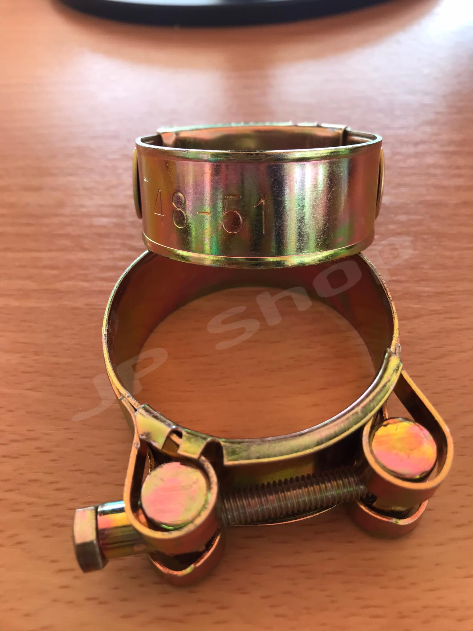 เข็มขัดรัดท่อชุบซิงค์ ปลอกรัดชุบซิงค์ 48-51 มม. #48512 สายรัดท่อ กิ๊บรัดท่อ ปลอกรัดอย่างดี ราคา/ชิ้น