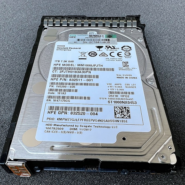 HP 832514-B21 - HP 1TB 7.2K 12G SAS 2.5IN HDD for G8-G10