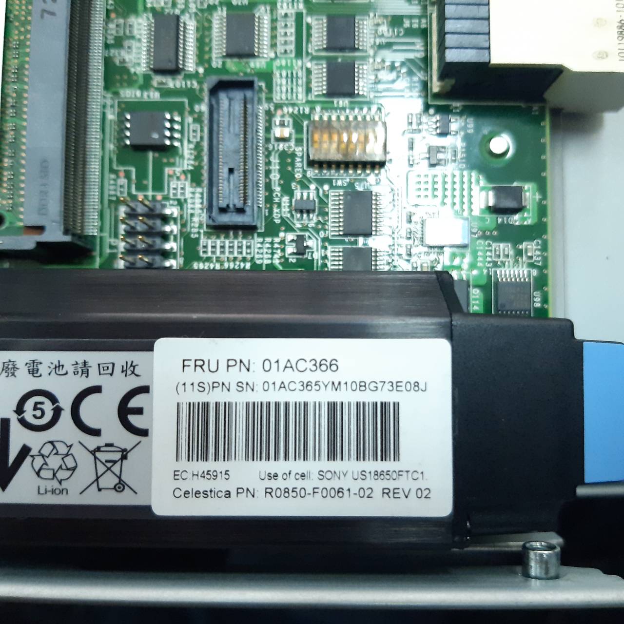 IBM 01AC365, 01AC366 [TorCompTH Thailand ขาย จำหน่าย ราคา] IBM Node canister battery for V5010/V5030/V5000 Gen2 2078-124/224, v3700 V2 6535-HC5 with test report