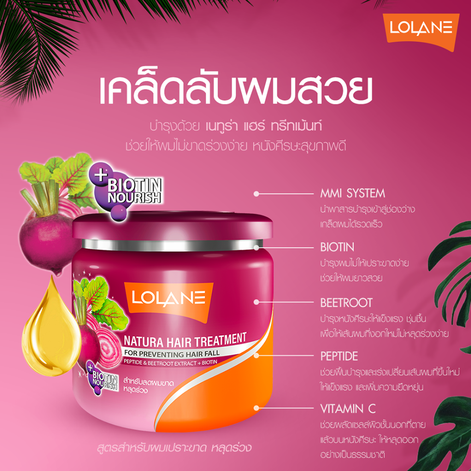 แท้พร้อมส่ง‣ Lolane Natura Treatment 500g โลแลน เนทูร่า ทรีทเมนท์ กระปุกใหญ่