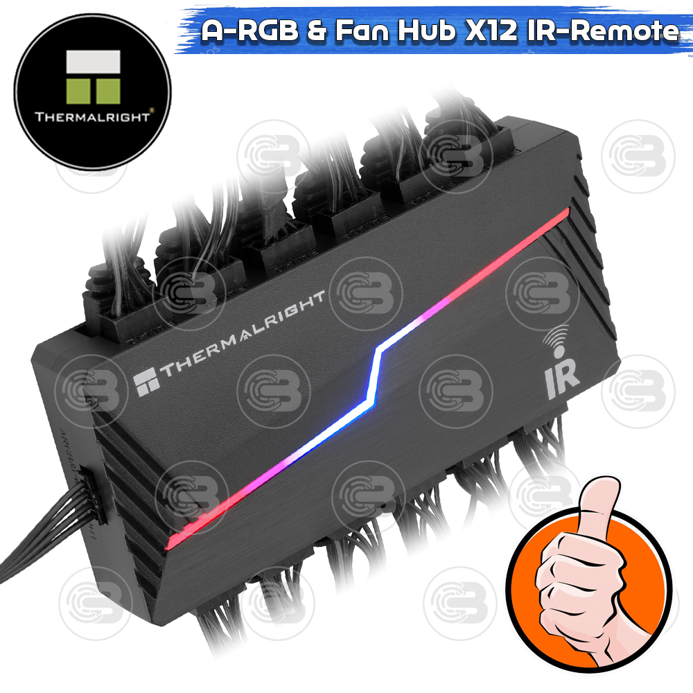 [CoolBlasterThai] Thermalright IR Remote PWM FAN and A-RGB HUB 12 Ports