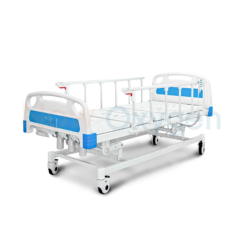 เตียงผู้ป่วย 4 ฟังก์ชั่น ระบบ Hybrid ใช้ได้ทั้งระบบไฟฟ้าและมือหมุน เวลาไฟฟ้าดับก็สามารถปรับด้วยมือหมุนได้ รับประกันศูนย์ไทย 6 ปี