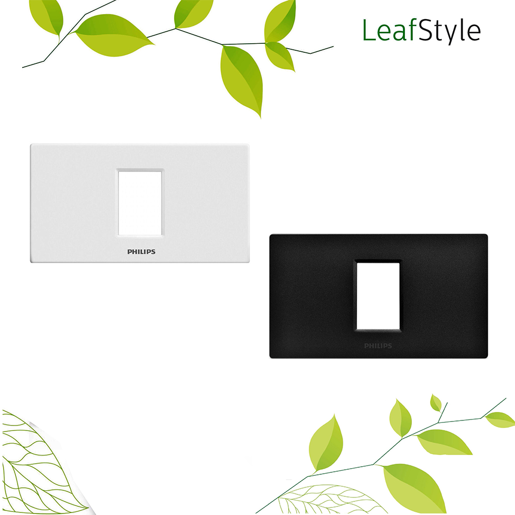 หน้ากาก ฝา 1 ช่อง ฟิลิปส์ รุ่นลีฟ LeafStyle 1M Cover PHILIPS