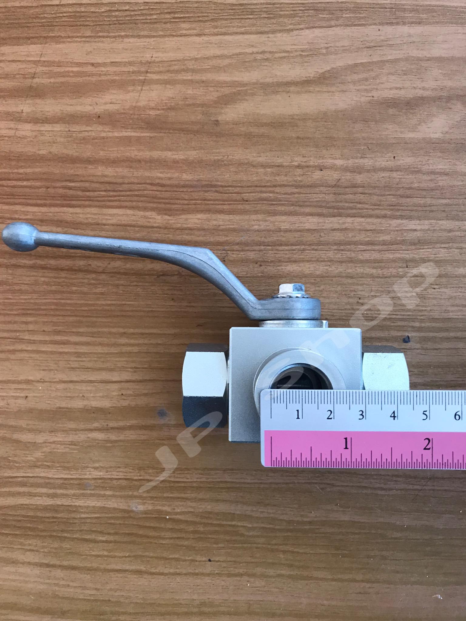 บอลวาล์ว3ทาง แรงดันสูงสำหรับไฮดรอลิก ขนาด1/2 (4หุน) #6076