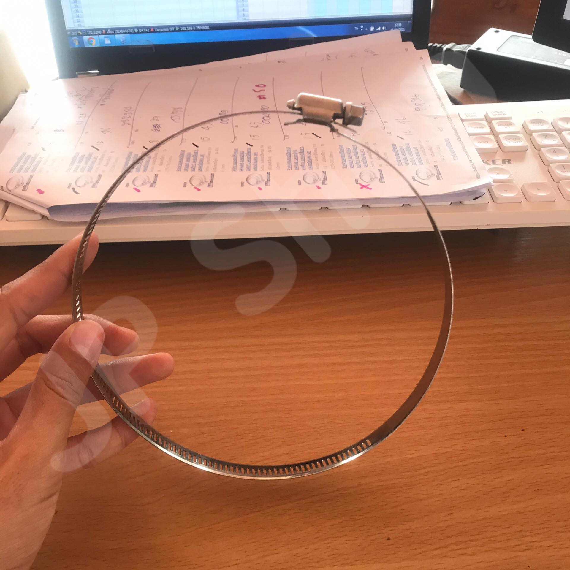 ปลอกรัด 130-152 (12 มม.) แคลมป์รัดท่อสแตนเลส 304 #130152