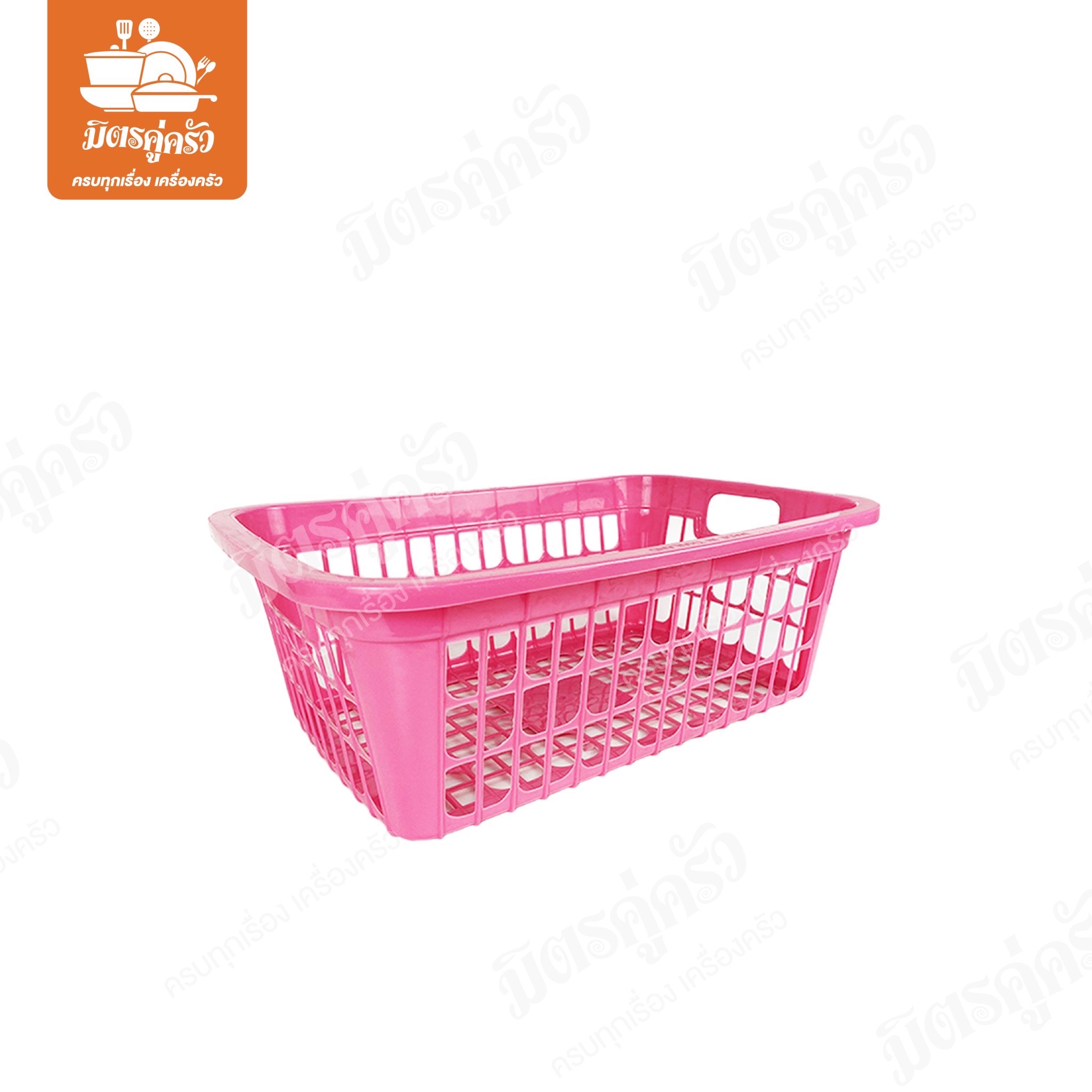 ตะกร้าเหลี่ยมต่ำ (ยูนิคอน)No.K1806 น้ำตาล