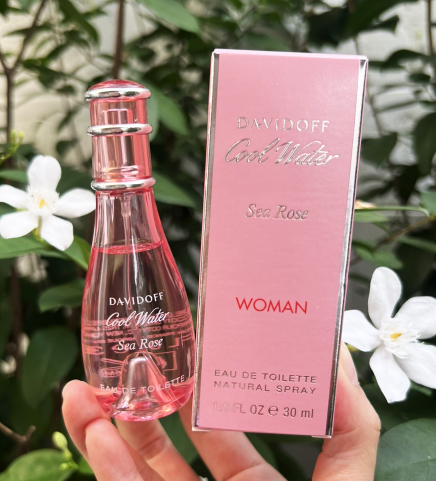 Davidoff Cool Water Sea Rose Eau De Toilette 30ml. น้ำหอมขนาดพกพา ของแท้